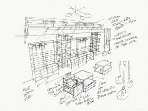 Herb&Be proyecto integral de diseño y construcción de tienda - Bocetos 2